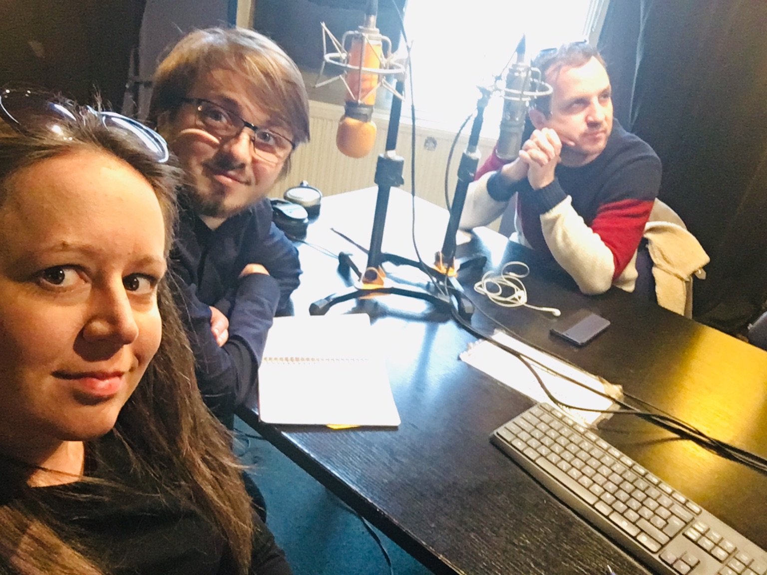 Kőműves Anita, Tremmel Márk és Tóth Balázs a Tilos rádióban 2019.03.26.